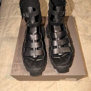 Rick Owens Black Strappy Sandals men’s . 39.5
